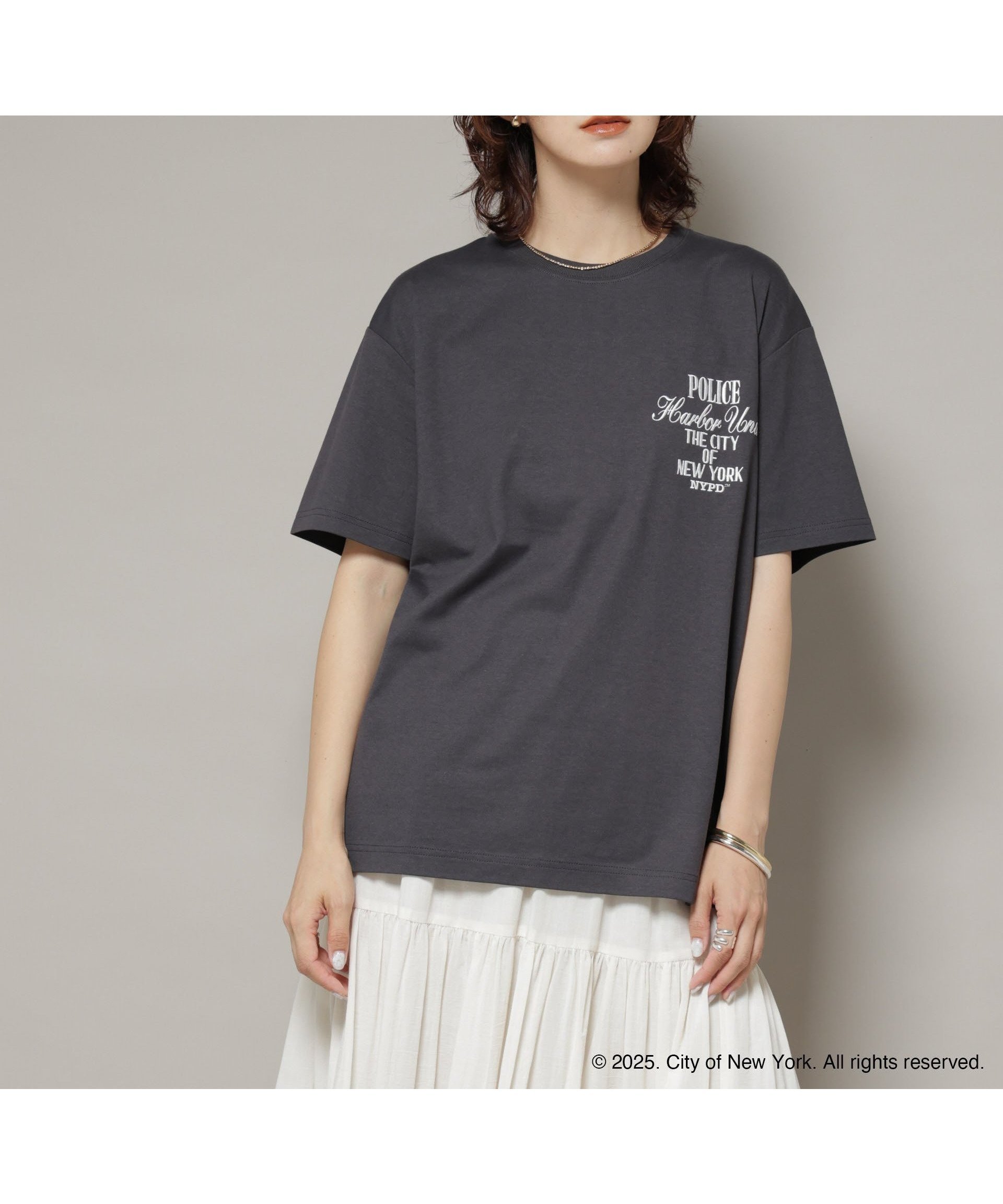 【ナノ ユニバース/nano universe】のGOOD ROCK SPEED×Anti Soaked 汗染み防止 NYC Tシャツ インテリア・キッズ・メンズ・レディースファッション・服の通販 founy(ファウニー) 　ファッション　Fashion　レディースファッション　Fashion for Women　トップス・カットソー　Cut & Sew Tops　シャツ・ブラウス・オフィスカジュアル　Elegant Blouses & Button-Ups　ロングTシャツ・Tシャツ　Longline T-Shirts & Tees　ヴィンテージ　Vintage Style　キャラクター　Character, Licensed Characters　グラフィック　Graphic, Graphic Design　コラボ　Collaboration, Collab　吸水　Absorbent, Quick-Dry　定番　Standard, Basic Item　ニューヨーク　New York, NYC Style　人気　Popular, Best Seller　プリント　Print, Printed Pattern　別注　Limited Edition, Custom Order　ワイド　Wide, Wide Fit　2025年　2025　2025-2026秋冬・A/W　Autumn/Winter 2025–26 AW25–26　スミクロ1|ID: prp329100004986530 ipo3291000000037351326