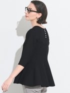 【コカ/COCA】のバックパールペプラムニットトップス 大人の最旬トレンドファッション＆コーディネート founy(ファウニー) ファッション Fashion レディースファッション Fashion for Women トップス・カットソー Cut & Sew Tops ニット Knit Tops & Sweaters 春 Spring サマー Summer, Summer Style タイトスカート Pencil Skirt, Tight Skirt デニム Denim, Jeans Material パール Pearl, Pearl Accent フェミニン Feminine, Girly フレア Flare, Flared ペプラム Peplum, Flared Hem ポケット Pocket, Pocket Detail ロング Long, Long-Length 夏 Summer エレガント 上品 Elegant ビジネス 仕事 通勤 Business / Work / Commuting 2026年 2026 2026春夏・S/S Spring/Summer 2026 SS26 thumbnail Black|ID: prp329100004986537 ipo3291000000037351378
