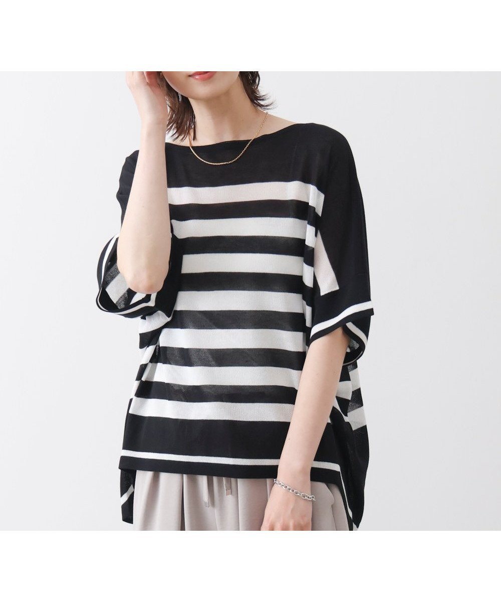 【バブ ブージュルード/Bab Bou Jeloud】の麻ライクニットプルオーバー インテリア・キッズ・メンズ・レディースファッション・服の通販 founy(ファウニー) 　ファッション　Fashion　レディースファッション　Fashion for Women　トップス・カットソー　Cut & Sew Tops　ニット　Knit Tops & Sweaters　カジュアルプルオーバー・ニットトップス　Pullovers & Knit Tops / Casual Pullovers　再入荷　Restock / Back in Stock　夏　Summer　春　Spring　S/S・春夏　SS, Spring/Summer, Warm Season　A|ID: prp329100004986542 ipo3291000000037351399