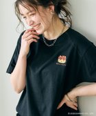 【クロスマルシェ/cross marche】の【sanrio characters】HELLO KITTY/日焼けデザインハローキティ半袖Tシャツ《サンリオキャラクターズ》 大人の最旬トレンドファッション＆コーディネート founy(ファウニー) ファッション Fashion レディースファッション Fashion for Women トップス・カットソー Cut & Sew Tops シャツ・ブラウス・オフィスカジュアル Elegant Blouses & Button-Ups ロングTシャツ・Tシャツ Longline T-Shirts & Tees おすすめ Recommended / Our Picks ベーシック Basic, Essential ワンポイント One Point, Statement Accent 人気 Popular, Best Seller 半袖 Short Sleeve, Half Sleeve thumbnail ブラック|ID: prp329100004986548 ipo3291000000037351441
