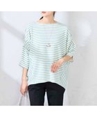 【アー ヴェー ヴェー/a.v.v】のリップルバンザイスリーブカットソー 大人の最旬トレンドファッション＆コーディネート founy(ファウニー) ファッション Fashion レディースファッション Fashion for Women トップス・カットソー Cut & Sew Tops カットソー・ベーシックTシャツ Cut-and-Sewn Tops / Stretch Tees & Basics 春 Spring 秋 Autumn スリーブ Sleeve, Long Sleeve / Short Sleeve デニム Denim, Jeans Material 人気 Popular, Best Seller フォルム Silhouette, Form 冬 Winter / This Winter 再入荷 Restock / Back in Stock おすすめ Recommended / Our Picks 夏 Summer thumbnail グリーン|ID: prp329100004986549 ipo3291000000037351445