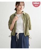 【イッカ/ikka】の【雑誌InRed6月号掲載】冷感/デニム裾ドロストシャツ オリーブ|ID: prp329100004986550 ipo3291000000037351453