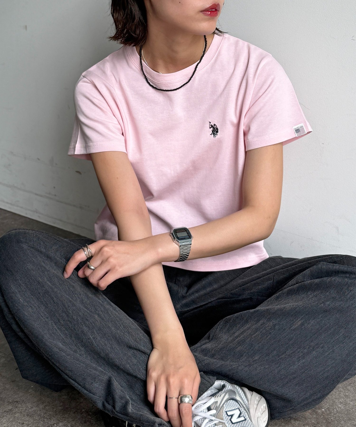 【シーピーシーエム/CPCM】の【U.S. POLO ASSN.】クロップドT インテリア・キッズ・メンズ・レディースファッション・服の通販 founy(ファウニー) 　ファッション　Fashion　レディースファッション　Fashion for Women　イタリア　Italy　春　Spring　腕時計　Wristwatch　キャップ　Cap, Baseball Cap　クロップド　Cropped, Short Length　コレクション　Collection, Seasonal Line　デニム　Denim, Jeans Material　定番　Standard, Basic Item　ベーシック　Basic, Essential　メンズ　Men's, Menswear　ワンポイント　One Point, Statement Accent　ピンク|ID: prp329100004986561 ipo3291000000037351533