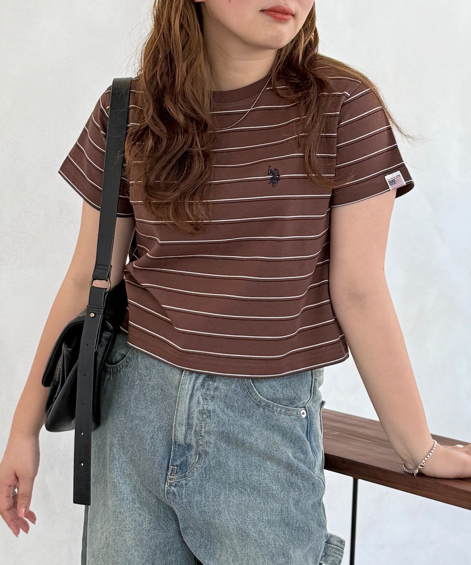 【シーピーシーエム/CPCM】の【U.S. POLO ASSN.】クロップドT インテリア・キッズ・メンズ・レディースファッション・服の通販 founy(ファウニー) 　ファッション　Fashion　レディースファッション　Fashion for Women　イタリア　Italy　春　Spring　腕時計　Wristwatch　キャップ　Cap, Baseball Cap　クロップド　Cropped, Short Length　コレクション　Collection, Seasonal Line　デニム　Denim, Jeans Material　定番　Standard, Basic Item　ベーシック　Basic, Essential　メンズ　Men's, Menswear　ワンポイント　One Point, Statement Accent　ブラウンその他1|ID: prp329100004986561 ipo3291000000037351534
