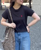 【シーピーシーエム/CPCM】の【U.S. POLO ASSN.】クロップドT 大人の最旬トレンドファッション＆コーディネート founy(ファウニー) ファッション Fashion レディースファッション Fashion for Women イタリア Italy 春 Spring 腕時計 Wristwatch キャップ Cap, Baseball Cap クロップド Cropped, Short Length コレクション Collection, Seasonal Line デニム Denim, Jeans Material 定番 Standard, Basic Item ベーシック Basic, Essential メンズ Men's, Menswear ワンポイント One Point, Statement Accent thumbnail ブラック|ID: prp329100004986561 ipo3291000000037351538
