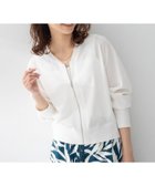 【アンタイトル/UNTITLED】の【アンサンブル可/日除け・冷房対策】シアーレーヨンZIPカーディガン 大人の最旬トレンドファッション＆コーディネート founy(ファウニー) ファッション Fashion レディースファッション Fashion for Women トップス・カットソー Cut & Sew Tops カーディガン・羽織り Layered Style Cardigans アンサンブルニット Knit Ensembles & Twin Sets アンサンブル Ensemble Set インナー Innerwear カーディガン Cardigan, Knitwear シアー Sheer, See-Through シンプル Simple, Minimal スマート Smart, Elegant ダブル Double, Double-Breasted デニム Denim, Jeans Material バランス Balance, Style Balance フェミニン Feminine, Girly プリント Print, Printed Pattern 羽織 Haori, Light Jacket おすすめ Recommended / Our Picks 夏 Summer thumbnail ホワイト|ID: prp329100004986562 ipo3291000000037351540