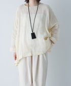 【かぐれ/kagure / URBAN RESEARCH】のリネンボイルワイドプルオーバー 大人の最旬トレンドファッション＆コーディネート founy(ファウニー) ファッション Fashion レディースファッション Fashion for Women トップス・カットソー Cut & Sew Tops カジュアルプルオーバー・ニットトップス Pullovers & Knit Tops / Casual Pullovers 2026年 2026 2026春夏・S/S Spring/Summer 2026 SS26 おすすめ Recommended / Our Picks リネン Linen, Linen Fabric ロング Long, Long-Length ワイド Wide, Wide Fit エレガント 上品 Elegant 夏 Summer S/S・春夏 SS, Spring/Summer, Warm Season 長袖 Long Sleeve, Full Sleeve thumbnail アイボリー|ID: prp329100004986563 ipo3291000000037351551