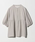 【ユナイテッドアローズ/UNITED ARROWS】のペプラム バンドカラーブラウス 6分袖 A DAY IN THE LIFE 大人の最旬トレンドファッション&コーディネート founy(ファウニー) ファッション Fashion レディースファッション Fashion for Women トップス・カットソー Cut & Sew Tops シャツ・ブラウス・オフィスカジュアル Elegant Blouses & Button-Ups 洗える Machine Washable ギャザー Gathered, Ruffled ストライプ Stripe, Striped Pattern トレンド Trend, Trending Now バランス Balance, Style Balance フロント Front, Front Design ペプラム Peplum, Flared Hem ボーダー Border, Stripe メタル Metal, Metal Parts ワイド Wide, Wide Fit アウトレット Outlet / Clearance エレガント 上品 Elegant ビジネス 仕事 通勤 Business / Work / Commuting thumbnail BEIGE|ID: prp329100004986564 ipo3291000000037351556