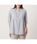 【ユナイテッドアローズ/UNITED ARROWS】のペプラム バンドカラーブラウス 6分袖 A DAY IN THE LIFE 大人の最旬トレンドファッション&コーディネート founy(ファウニー) ファッション Fashion レディースファッション Fashion for Women トップス・カットソー Cut & Sew Tops シャツ・ブラウス・オフィスカジュアル Elegant Blouses & Button-Ups 洗える Machine Washable ギャザー Gathered, Ruffled ストライプ Stripe, Striped Pattern トレンド Trend, Trending Now バランス Balance, Style Balance フロント Front, Front Design ペプラム Peplum, Flared Hem ボーダー Border, Stripe メタル Metal, Metal Parts ワイド Wide, Wide Fit アウトレット Outlet / Clearance エレガント 上品 Elegant ビジネス 仕事 通勤 Business / Work / Commuting thumbnail ROYAL|ID: prp329100004986564 ipo3291000000037351557