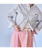 【フリークスストア/FREAK'S STORE】の別注 マルチカラー 長袖ショートシャツ/ストライプシャツ 大人の最旬トレンドファッション＆コーディネート founy(ファウニー) ファッション Fashion レディースファッション Fashion for Women トップス・カットソー Cut & Sew Tops シャツ・ブラウス・オフィスカジュアル Elegant Blouses & Button-Ups インナー Innerwear カラフル Colorful Design ギンガム Gingham, Gingham Fabric クロップド Cropped, Short Length コンパクト Compact, Small Size ショート Short, Short Length スウェット / スエット Sweatshirt, Sweatwear ストライプ Stripe, Striped Pattern スペシャル Special, Limited Edition タートルネック Turtleneck, High Neck チェック Check, Plaid, Tartan 長袖 Long Sleeve, Full Sleeve ベーシック Basic, Essential 別注 Limited Edition, Custom Order 羽織 Haori, Light Jacket ロング Long, Long-Length ワンポイント One Point, Statement Accent S/S・春夏 SS, Spring/Summer, Warm Season おすすめ Recommended / Our Picks 夏 Summer 2026年 2026 2026春夏・S/S Spring/Summer 2026 SS26 thumbnail グレー|ID: prp329100004986571 ipo3291000000037351605