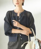 【シップス/SHIPS】の手洗い可能 16G カーディガン 大人の最旬トレンドファッション＆コーディネート founy(ファウニー) ファッション Fashion レディースファッション Fashion for Women トップス・カットソー Cut & Sew Tops カーディガン・羽織り Layered Style Cardigans カーディガン Cardigan, Knitwear コンパクト Compact, Small Size シアー Sheer, See-Through ツイスト Tweed, Tweed Fabric フォルム Silhouette, Form ポケット Pocket, Pocket Detail 半袖 Short Sleeve, Half Sleeve 夏 Summer 2026年 2026 2026春夏・S/S Spring/Summer 2026 SS26 thumbnail ネイビー|ID: prp329100004986576 ipo3291000000037351648