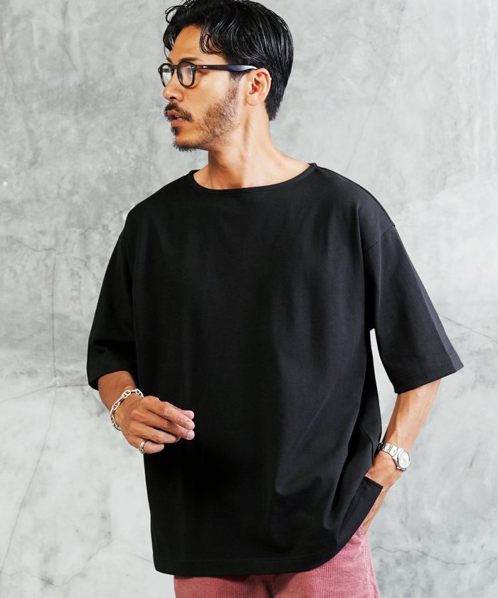 【その他のブランド/Other】のヘビーオンス 5分袖 バスクシャツ Tシャツ 26SS インテリア・キッズ・メンズ・レディースファッション・服の通販 founy(ファウニー) https://founy.com/ ファッション Fashion レディースファッション Fashion for Women トップス・カットソー Cut & Sew Tops シャツ・ブラウス・オフィスカジュアル Elegant Blouses & Button-Ups ロングTシャツ・Tシャツ Longline T-Shirts & Tees スラックス Slacks, Dress Pants スリット Slit, Slit Detail デニム Denim, Jeans Material バスク Basque, Basque Style ワーク Workwear, Utility Style 夏 Summer ビジネス 仕事 通勤 Business / Work / Commuting 2026年 2026 2026春夏・S/S Spring/Summer 2026 SS26 |ID: prp329100004986577 ipo3291000000037351668