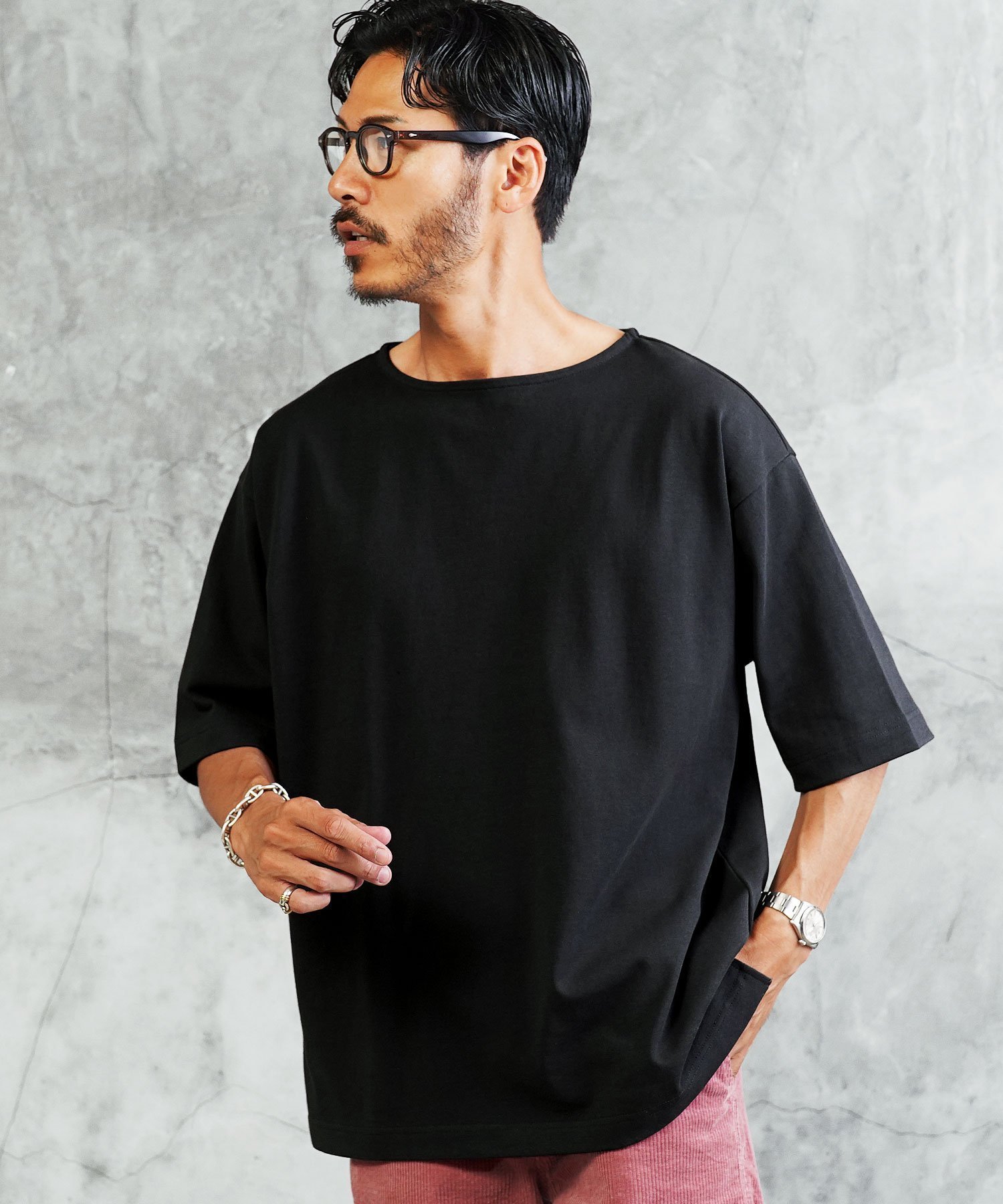 【その他のブランド/Other】のヘビーオンス 5分袖 バスクシャツ Tシャツ 26SS インテリア・キッズ・メンズ・レディースファッション・服の通販 founy(ファウニー) ファッション Fashion レディースファッション Fashion for Women トップス・カットソー Cut & Sew Tops シャツ・ブラウス・オフィスカジュアル Elegant Blouses & Button-Ups ロングTシャツ・Tシャツ Longline T-Shirts & Tees スラックス Slacks, Dress Pants スリット Slit, Slit Detail デニム Denim, Jeans Material バスク Basque, Basque Style ワーク Workwear, Utility Style 夏 Summer ビジネス 仕事 通勤 Business / Work / Commuting 2026年 2026 2026春夏・S/S Spring/Summer 2026 SS26 スミクロ|ID: prp329100004986577 ipo3291000000037351669