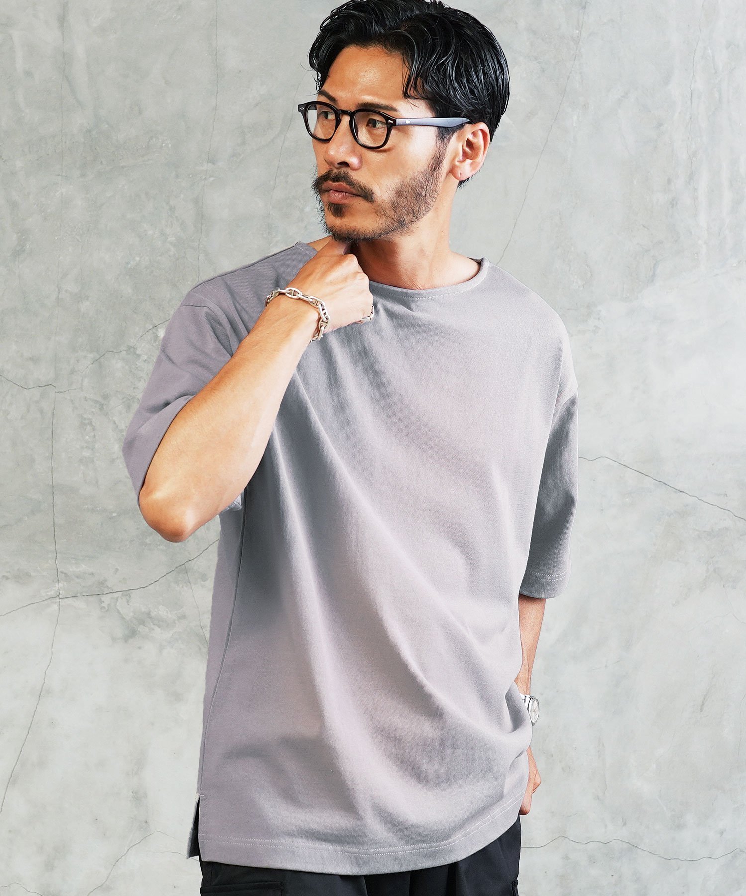 【その他のブランド/Other】のヘビーオンス 5分袖 バスクシャツ Tシャツ 26SS インテリア・キッズ・メンズ・レディースファッション・服の通販 founy(ファウニー) ファッション Fashion レディースファッション Fashion for Women トップス・カットソー Cut & Sew Tops シャツ・ブラウス・オフィスカジュアル Elegant Blouses & Button-Ups ロングTシャツ・Tシャツ Longline T-Shirts & Tees スラックス Slacks, Dress Pants スリット Slit, Slit Detail デニム Denim, Jeans Material バスク Basque, Basque Style ワーク Workwear, Utility Style 夏 Summer ビジネス 仕事 通勤 Business / Work / Commuting 2026年 2026 2026春夏・S/S Spring/Summer 2026 SS26 ライトグレー|ID: prp329100004986577 ipo3291000000037351670