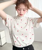 【モーメントプラス/moment+ / MEN】のハート刺繍半袖Tシャツ オートミール|ID: prp329100004986578 ipo3291000000037351676