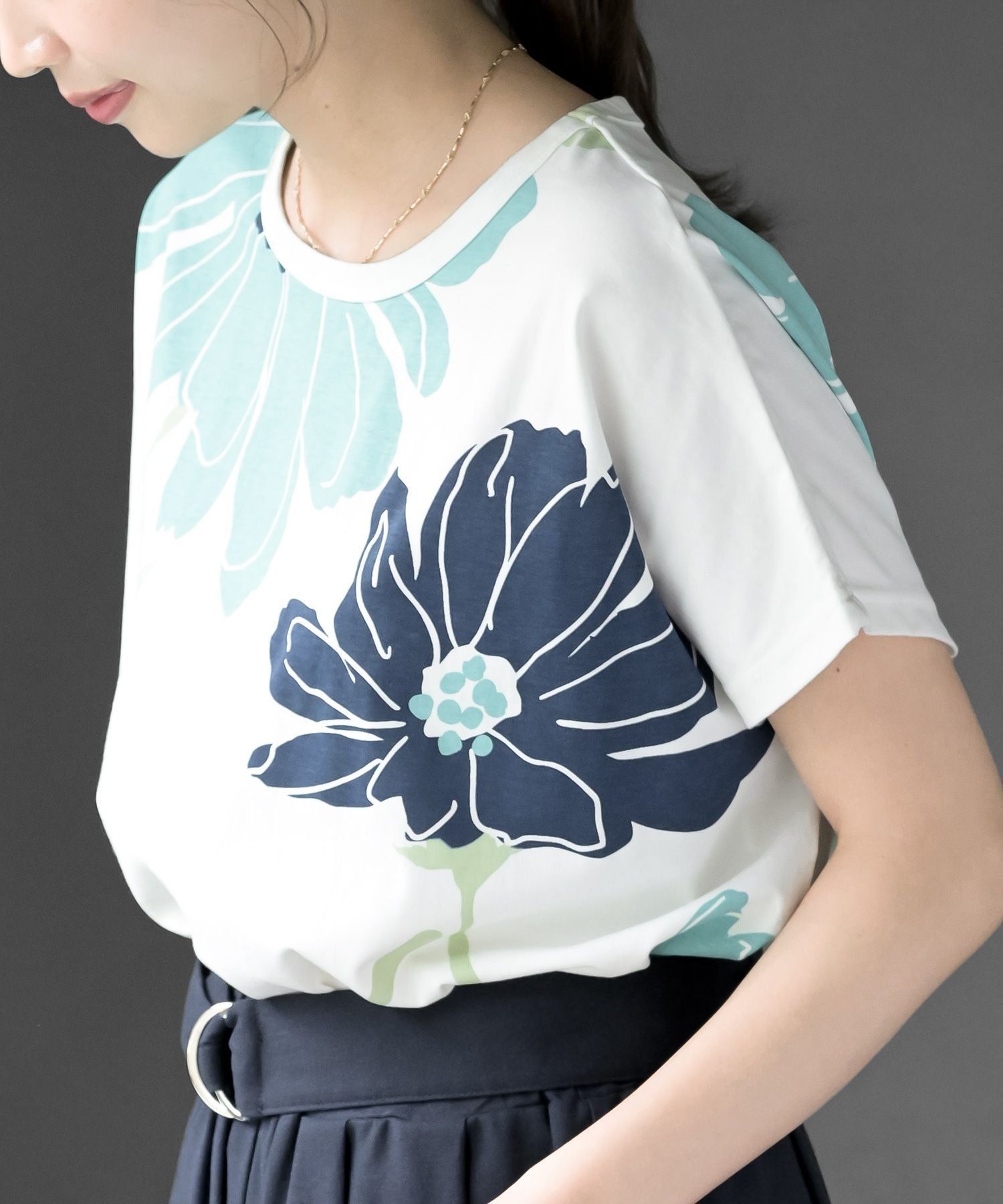 【アールピーエス/rps】の花柄プリントT インテリア・キッズ・メンズ・レディースファッション・服の通販 founy(ファウニー) 　ファッション　Fashion　レディースファッション　Fashion for Women　フラワー　Flower, Floral　プリント　Print, Printed Pattern　再入荷　Restock / Back in Stock　夏　Summer　オフホワイト|ID: prp329100004986581 ipo3291000000037351696