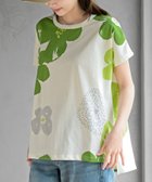 【アールピーエス/rps】の花柄プリントT 大人の最旬トレンドファッション＆コーディネート founy(ファウニー) ファッション Fashion レディースファッション Fashion for Women フラワー Flower, Floral プリント Print, Printed Pattern 再入荷 Restock / Back in Stock 夏 Summer thumbnail グリーン|ID: prp329100004986581 ipo3291000000037351698