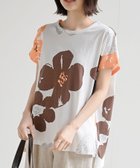 【アールピーエス/rps】の花柄プリントT 大人の最旬トレンドファッション＆コーディネート founy(ファウニー) ファッション Fashion レディースファッション Fashion for Women フラワー Flower, Floral プリント Print, Printed Pattern 再入荷 Restock / Back in Stock 夏 Summer thumbnail オレンジ|ID: prp329100004986581 ipo3291000000037351702