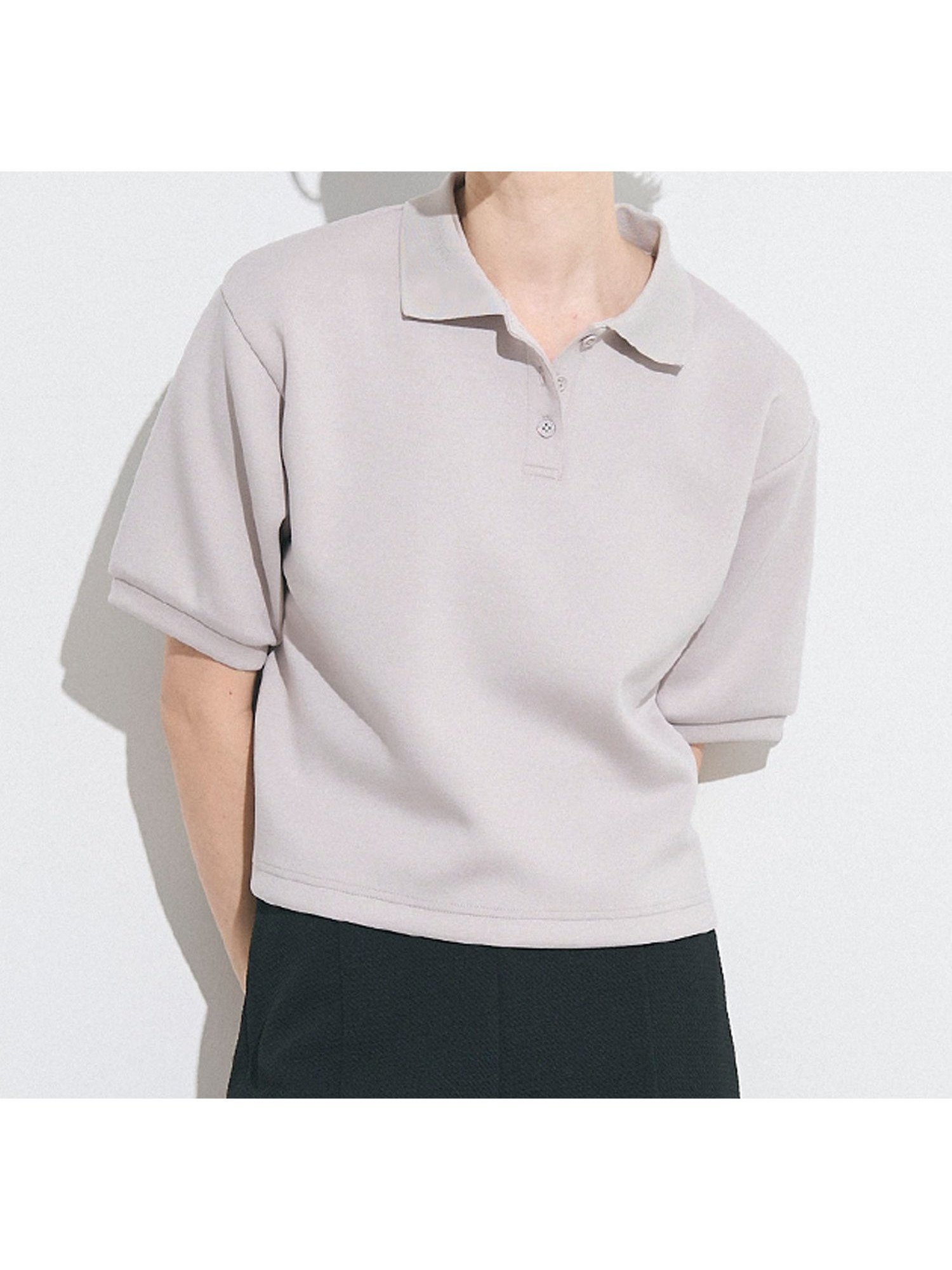 【コカ/COCA】のソフトスウェット ポロトップス インテリア・キッズ・メンズ・レディースファッション・服の通販 founy(ファウニー) 　ファッション　Fashion　レディースファッション　Fashion for Women　トップス・カットソー　Cut & Sew Tops　レディースパーカー・カジュアルフーディー　Casual Hoodies & Sweatshirts　スウェット・クルーネックトップス　Sweatshirts & Crewnecks / Relaxed Fit Sweat Tops　春　Spring　カーゴパンツ　Cargo Pants, Utility Pants　シンプル　Simple, Minimal　スウェット / スエット　Sweatshirt, Sweatwear　ストレッチ　Stretch, Stretchy Fabric　スラックス　Slacks, Dress Pants　タイトスカート　Pencil Skirt, Tight Skirt　デニム　Denim, Jeans Material　トレンド　Trend, Trending Now　バランス　Balance, Style Balance　ポケット　Pocket, Pocket Detail　無地　Plain, Solid Color　リラックス　Relax, Relaxed Fit　夏　Summer　ビジネス 仕事 通勤　Business / Work / Commuting　2026年　2026　2026春夏・S/S　Spring/Summer 2026 SS26　Lt.gray|ID: prp329100004986582 ipo3291000000037351705