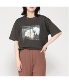 【インタープラネット/INTERPLANET】のフォトプリント 刺繍ロゴTシャツ 大人の最旬トレンドファッション＆コーディネート founy(ファウニー) ファッション Fashion レディースファッション Fashion for Women トップス・カットソー Cut & Sew Tops シャツ・ブラウス・オフィスカジュアル Elegant Blouses & Button-Ups ロングTシャツ・Tシャツ Longline T-Shirts & Tees ショルダー Shoulder, Shoulder Strap シンプル Simple, Minimal ドロップ Drop Shoulder, Dropped Style プリント Print, Printed Pattern ベーシック Basic, Essential ボトム Bottoms, Lower Wear リラックス Relax, Relaxed Fit thumbnail チャコールグレー|ID: prp329100004986594 ipo3291000000037351776