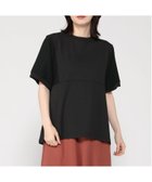 【クリフメイヤー/KRIFF MAYER】のウェットプロテクト異素材ミックスT 大人の最旬トレンドファッション＆コーディネート founy(ファウニー) ファッション Fashion レディースファッション Fashion for Women 吸水 Absorbent, Quick-Dry シンプル Simple, Minimal スタンダード Standard, Basic ベーシック Basic, Essential ミックス Mix, Mixed Style レース Lace, Lace Fabric 夏 Summer thumbnail BLACK|ID: prp329100004986596 ipo3291000000037351784