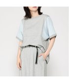【クリフメイヤー/KRIFF MAYER】のウェットプロテクト異素材ミックスT 大人の最旬トレンドファッション＆コーディネート founy(ファウニー) ファッション Fashion レディースファッション Fashion for Women 吸水 Absorbent, Quick-Dry シンプル Simple, Minimal スタンダード Standard, Basic ベーシック Basic, Essential ミックス Mix, Mixed Style レース Lace, Lace Fabric 夏 Summer thumbnail GRAY|ID: prp329100004986596 ipo3291000000037351786
