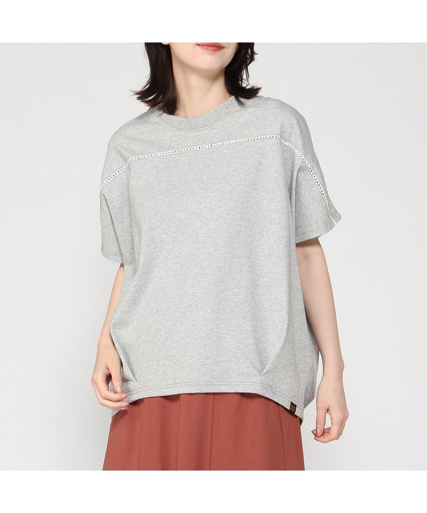 【クリフメイヤー/KRIFF MAYER】のウェットプロテクトレースコクーンT インテリア・キッズ・メンズ・レディースファッション・服の通販 founy(ファウニー) 　ファッション　Fashion　レディースファッション　Fashion for Women　GRAY|ID: prp329100004986597 ipo3291000000037351793