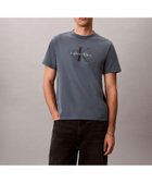 【カルバンクライン/Calvin Klein】の【公式ショップ】 カルバンクライン ショートスリーブ20SモノグラムTシャツ Calvin Klein Jeans 4RG832G 大人の最旬トレンドファッション＆コーディネート founy(ファウニー) ファッション Fashion レディースファッション Fashion for Women トップス・カットソー Cut & Sew Tops シャツ・ブラウス・オフィスカジュアル Elegant Blouses & Button-Ups ロングTシャツ・Tシャツ Longline T-Shirts & Tees ウォッシュ Washed Finish ショート Short, Short Length ジーンズ Jeans, Denim Pants スリーブ Sleeve, Long Sleeve / Short Sleeve フィット Fit, Slim Fit プリント Print, Printed Pattern レギュラー Regular, Standard Fit ヴィンテージ Vintage Style thumbnail ブルー_XL7|ID: prp329100004986599 ipo3291000000037351803