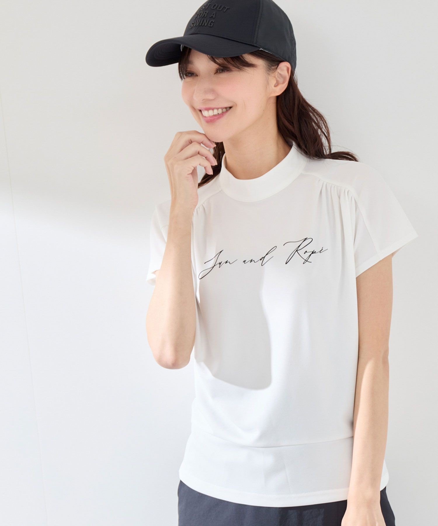 【ジュンアンドロペ/JUN&ROPE】の【UV】【接触冷感】強撚スムースギャザープルオーバー インテリア・キッズ・メンズ・レディースファッション・服の通販 founy(ファウニー) 　ファッション　Fashion　レディースファッション　Fashion for Women　トップス・カットソー　Cut & Sew Tops　カジュアルプルオーバー・ニットトップス　Pullovers & Knit Tops / Casual Pullovers　ギャザー　Gathered, Ruffled　ゴルフ　Golf　スリーブ　Sleeve, Long Sleeve / Short Sleeve　フレンチ　French, French Style　ポケット　Pocket, Pocket Detail　人気　Popular, Best Seller　夏　Summer　軽量　Lightweight, Ultra Light　ホワイト(10)|ID: prp329100004986606 ipo3291000000037351838