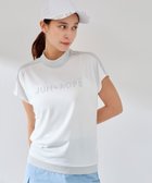 【ジュンアンドロペ/JUN&ROPE】の【接触冷感】【吸水速乾】フロントロゴラメコンビプルオーバー 大人の最旬トレンドファッション＆コーディネート founy(ファウニー) ファッション Fashion レディースファッション Fashion for Women トップス・カットソー Cut & Sew Tops カジュアルプルオーバー・ニットトップス Pullovers & Knit Tops / Casual Pullovers コンビ Combo, Combination Style ゴルフ Golf スリーブ Sleeve, Long Sleeve / Short Sleeve フレンチ French, French Style ポケット Pocket, Pocket Detail エレガント 上品 Elegant 人気 Popular, Best Seller 吸水 Absorbent, Quick-Dry thumbnail ホワイト(10)|ID: prp329100004986607 ipo3291000000037351842