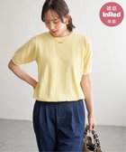 【イッカ/ikka】の【雑誌InRed6月号掲載】幾何学柄ジャカード半袖プルオーバー 【親子コーデ】 イエロー|ID: prp329100004986610 ipo3291000000037351855