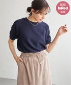 【イッカ/ikka】の【雑誌InRed6月号掲載】幾何学柄ジャカード半袖プルオーバー 【親子コーデ】 ネイビーブルー|ID: prp329100004986610 ipo3291000000037351857