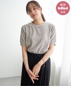 【イッカ/ikka】の【雑誌InRed6月号掲載】幾何学柄ジャカード半袖プルオーバー 【親子コーデ】 グレージュ|ID: prp329100004986610 ipo3291000000037351858