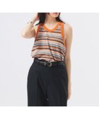 【ビームス ウイメン/BEAMS】のマルチボーダー タンクトップ 大人の最旬トレンドファッション＆コーディネート founy(ファウニー) ファッション Fashion レディースファッション Fashion for Women インナー Innerwear カーディガン Cardigan, Knitwear コンパクト Compact, Small Size スポーティ Sporty, Casual Athletic セットアップ Set-Up, Coordinated Outfit タンク Tank Top, Sleeveless Top ネップ Nepp, Slub Yarn プリント Print, Printed Pattern ボーダー Border, Stripe ラバー Rubber, Rubber Sole thumbnail ORANGE|ID: prp329100004986624 ipo3291000000037351924