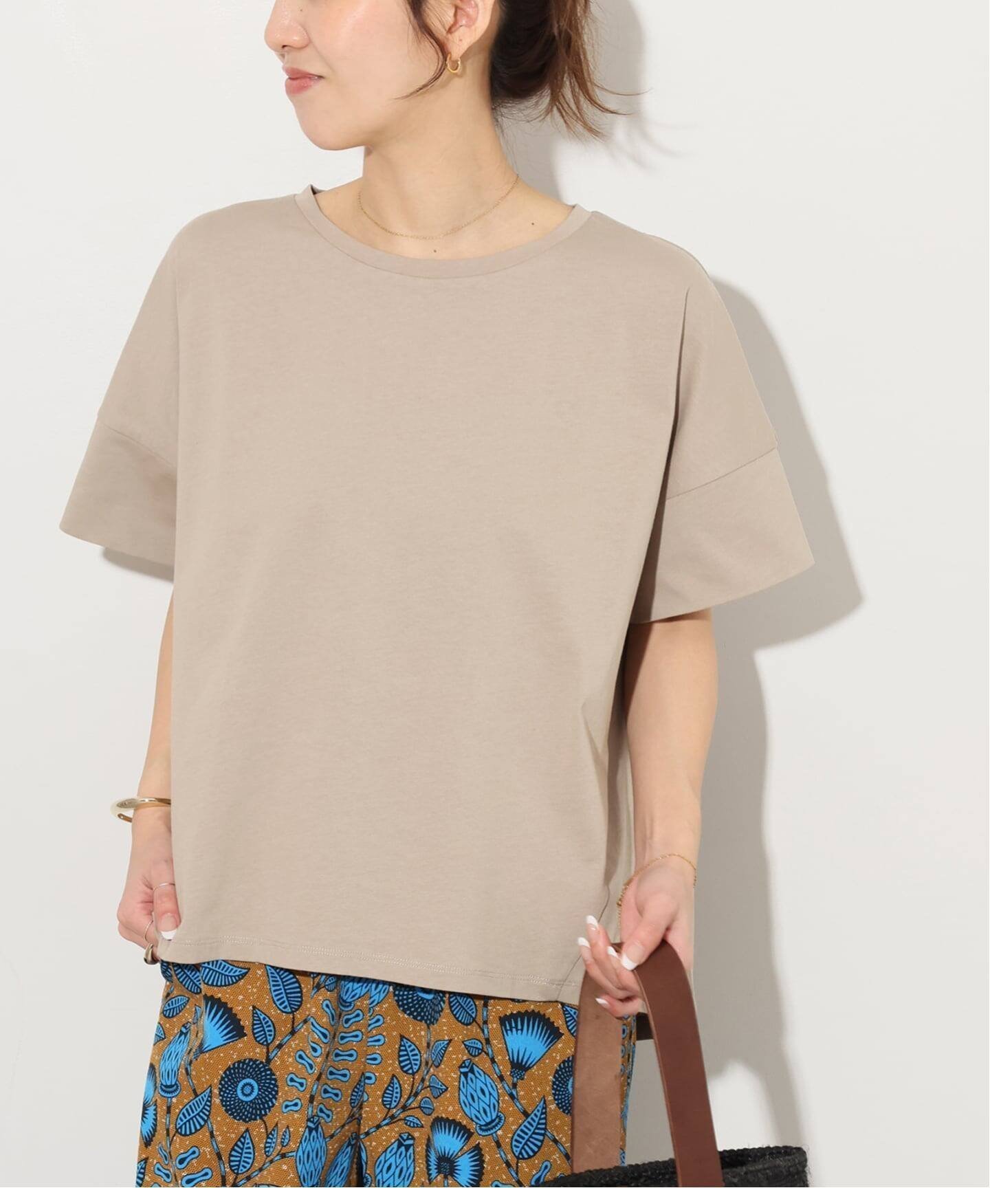 【ジャーナルスタンダード レリューム/JOURNAL STANDARD relume】の《追加》オーガニックコットン汗染み防止2WAY TEE インテリア・キッズ・メンズ・レディースファッション・服の通販 founy(ファウニー) ファッション Fashion レディースファッション Fashion for Women 2026年 2026 2026春夏・S/S Spring/Summer 2026 SS26 ロング Long, Long-Length ワイド Wide, Wide Fit 半袖 Short Sleeve, Half Sleeve 春 Spring 秋 Autumn グレーA|ID: prp329100004986629 ipo3291000000037351949