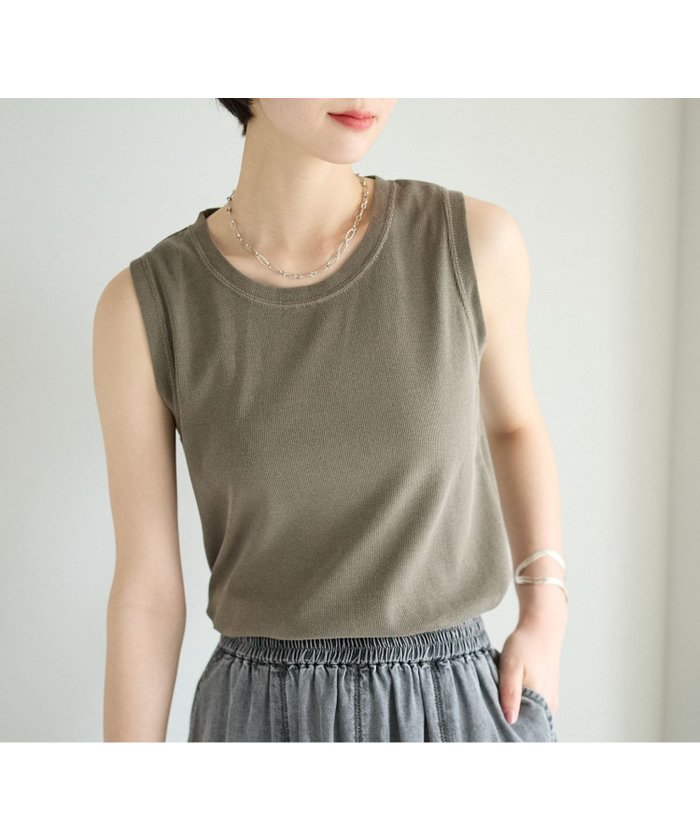 【ベイフロー/BAYFLOW】のピグメントリブノースリーブTシャツ インテリア・キッズ・メンズ・レディースファッション・服の通販 founy(ファウニー) https://founy.com/ ファッション Fashion レディースファッション Fashion for Women トップス・カットソー Cut & Sew Tops キャミソール&ノースリーブ Camisoles & Sleeveless Tops シャツ・ブラウス・オフィスカジュアル Elegant Blouses & Button-Ups ロングTシャツ・Tシャツ Longline T-Shirts & Tees おすすめ Recommended / Our Picks インナー Innerwear コンパクト Compact, Small Size ストレッチ Stretch, Stretchy Fabric ノースリーブ Sleeveless, No-Sleeve ボトム Bottoms, Lower Wear 羽織 Haori, Light Jacket |ID: prp329100004986635 ipo3291000000037351974