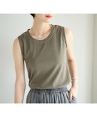 【ベイフロー/BAYFLOW】のピグメントリブノースリーブTシャツ 大人の最旬トレンドファッション＆コーディネート founy(ファウニー) ファッション Fashion レディースファッション Fashion for Women トップス・カットソー Cut & Sew Tops キャミソール&ノースリーブ Camisoles & Sleeveless Tops シャツ・ブラウス・オフィスカジュアル Elegant Blouses & Button-Ups ロングTシャツ・Tシャツ Longline T-Shirts & Tees おすすめ Recommended / Our Picks インナー Innerwear コンパクト Compact, Small Size ストレッチ Stretch, Stretchy Fabric ノースリーブ Sleeveless, No-Sleeve ボトム Bottoms, Lower Wear 羽織 Haori, Light Jacket thumbnail ブラウン50|ID: prp329100004986635 ipo3291000000037351975