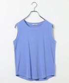 【ベイフロー/BAYFLOW】のピグメントリブノースリーブTシャツ 大人の最旬トレンドファッション＆コーディネート founy(ファウニー) ファッション Fashion レディースファッション Fashion for Women トップス・カットソー Cut & Sew Tops キャミソール&ノースリーブ Camisoles & Sleeveless Tops シャツ・ブラウス・オフィスカジュアル Elegant Blouses & Button-Ups ロングTシャツ・Tシャツ Longline T-Shirts & Tees おすすめ Recommended / Our Picks インナー Innerwear コンパクト Compact, Small Size ストレッチ Stretch, Stretchy Fabric ノースリーブ Sleeveless, No-Sleeve ボトム Bottoms, Lower Wear 羽織 Haori, Light Jacket thumbnail ブルー80|ID: prp329100004986635 ipo3291000000037351977