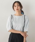 【ドロワット ロートレアモン/Droite Lautreamont】のマルチエフェクトライトスムースカットソー 大人の最旬トレンドファッション＆コーディネート founy(ファウニー) ファッション Fashion レディースファッション Fashion for Women トップス・カットソー Cut & Sew Tops カットソー・ベーシックTシャツ Cut-and-Sewn Tops / Stretch Tees & Basics 春 Spring カットソー Cut and Sewn Top コンパクト Compact, Small Size 吸水 Absorbent, Quick-Dry トレンド Trend, Trending Now フェミニン Feminine, Girly ボトム Bottoms, Lower Wear 半袖 Short Sleeve, Half Sleeve S/S・春夏 SS, Spring/Summer, Warm Season おすすめ Recommended / Our Picks 夏 Summer 2026年 2026 2026春夏・S/S Spring/Summer 2026 SS26 thumbnail ブルー|ID: prp329100004986636 ipo3291000000037351985