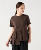【ビームス ハート/BEAMS HEART】のアシンメトリー 異素材 プルオーバー 26SS ウォッシャブル 大人の最旬トレンドファッション＆コーディネート founy(ファウニー) ファッション Fashion レディースファッション Fashion for Women トップス・カットソー Cut & Sew Tops カジュアルプルオーバー・ニットトップス Pullovers & Knit Tops / Casual Pullovers 2026年 2026 2026春夏・S/S Spring/Summer 2026 SS26 おすすめ Recommended / Our Picks アシンメトリー Asymmetrical Style ウォッシャブル Machine Washable カットソー Cut and Sewn Top シンプル Simple, Minimal ブロード Broadcloth, Fine Cotton リラックス Relax, Relaxed Fit thumbnail BROWN|ID: prp329100004986637 ipo3291000000037351989