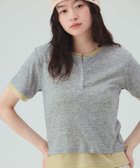 【ビームス ハート/BEAMS HEART】のヘンリーネック レイヤード プルオーバー 26SS ウォッシャブル トレンド 大人の最旬トレンドファッション＆コーディネート founy(ファウニー) ファッション Fashion レディースファッション Fashion for Women トップス・カットソー Cut & Sew Tops カジュアルプルオーバー・ニットトップス Pullovers & Knit Tops / Casual Pullovers インナー Innerwear ウォッシャブル Machine Washable カットソー Cut and Sewn Top 今季 This Season, Current Season シアー Sheer, See-Through スタイリッシュ Stylish, Fashionable デニム Denim, Jeans Material トレンド Trend, Trending Now ドッキング Docking, Mixed Material バランス Balance, Style Balance フィット Fit, Slim Fit フロント Front, Front Design ワイド Wide, Wide Fit 2026年 2026 2026春夏・S/S Spring/Summer 2026 SS26 thumbnail TOP_GREY|ID: prp329100004986638 ipo3291000000037351992