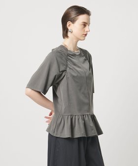 【ユナイテッドアローズ/UNITED ARROWS】のASTRAET ギャザー フレア クルーネックカットソー 大人の最旬トレンドファッション＆コーディネート founy(ファウニー) ファッション Fashion レディースファッション Fashion for Women トップス・カットソー Cut & Sew Tops カットソー・ベーシックTシャツ Cut-and-Sewn Tops / Stretch Tees & Basics ヴィンテージ Vintage Style キュプラ Cupro, Eco Fabric ギャザー Gathered, Ruffled ストレート Straight, Straight Cut スリーブ Sleeve, Long Sleeve / Short Sleeve フレア Flare, Flared ペプラム Peplum, Flared Hem ボトム Bottoms, Lower Wear ワイド Wide, Wide Fit おすすめ Recommended / Our Picks |ID:prp329100004986640