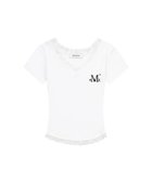 【ジャックローズ/JACKROSE】のMUCENT/ムセント SUNNIOR LACE V-NECK HALF T SS(WOMENS) 大人の最旬トレンドファッション＆コーディネート founy(ファウニー) ファッション Fashion レディースファッション Fashion for Women トップス・カットソー Cut & Sew Tops Vネックトップス V-Neck Tops / V-Cut Neckline Shirts インナー Innerwear クロップド Cropped, Short Length シンプル Simple, Minimal チェック Check, Plaid, Tartan フェミニン Feminine, Girly 半袖 Short Sleeve, Half Sleeve レース Lace, Lace Fabric 再入荷 Restock / Back in Stock thumbnail ホワイト|ID: prp329100004986652 ipo3291000000037352066