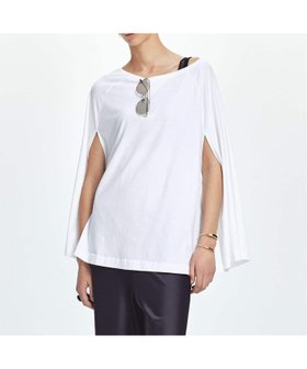 【プラージュ/Plage】 Poncho TEEシャツ大人の最旬トレンドファッション＆コーディネート founy(ファウニー) ファッション Fashion レディースファッション Fashion for Women トップス・カットソー Cut & Sew Tops シャツ・ブラウス・オフィスカジュアル Elegant Blouses & Button-Ups エレガント 上品 Elegant フォルム Silhouette, Form ポンチョ Poncho, Cape Style |ID:prp329100004986653