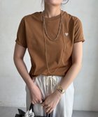 【ドゥドゥ/DouDou】の【WEB限定】ラメハート刺繍TEE 大人の最旬トレンドファッション＆コーディネート founy(ファウニー) ファッション Fashion レディースファッション Fashion for Women インナー Innerwear シンプル Simple, Minimal ジャケット Jacket, Outerwear スマート Smart, Elegant バランス Balance, Style Balance S/S・春夏 SS, Spring/Summer, Warm Season 再入荷 Restock / Back in Stock 夏 Summer 2026年 2026 2026春夏・S/S Spring/Summer 2026 SS26 thumbnail モカ|ID: prp329100004986655 ipo3291000000037352080