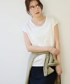 【ディスコート/Discoat】の【Noka】UネックフレンチT 大人の最旬トレンドファッション＆コーディネート founy(ファウニー) ファッション Fashion レディースファッション Fashion for Women 2026年 2026 2026春夏・S/S Spring/Summer 2026 SS26 おすすめ Recommended / Our Picks なめらか Smooth, Silky Texture デニム Denim, Jeans Material フレンチ French, French Style 夏 Summer thumbnail オフホワイト|ID: prp329100004986657 ipo3291000000037352087