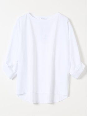【タカキュー/TAKA-Q】の接触冷感 袖タック クルーネック プルオーバー 大人の最旬トレンドファッション＆コーディネート founy(ファウニー) ファッション Fashion レディースファッション Fashion for Women トップス・カットソー Cut & Sew Tops カジュアルプルオーバー・ニットトップス Pullovers & Knit Tops / Casual Pullovers オレンジ Orange ストレート Straight, Straight Cut スマート Smart, Elegant デニム Denim, Jeans Material フィット Fit, Slim Fit フレアースカート Flared Skirt, A-Line Skirt ベーシック Basic, Essential 半袖 Short Sleeve, Half Sleeve 夏 Summer エレガント 上品 Elegant ビジネス 仕事 通勤 Business / Work / Commuting |ID:prp329100004986663