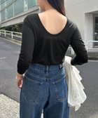 【アンドミー/andme】の【選べるネックデザイン】長袖 シアー Tシャツ 大人の最旬トレンドファッション＆コーディネート founy(ファウニー) ファッション Fashion レディースファッション Fashion for Women トップス・カットソー Cut & Sew Tops シャツ・ブラウス・オフィスカジュアル Elegant Blouses & Button-Ups ロングTシャツ・Tシャツ Longline T-Shirts & Tees インナー Innerwear シアー Sheer, See-Through シンプル Simple, Minimal ジャケット Jacket, Outerwear スリーブ Sleeve, Long Sleeve / Short Sleeve 長袖 Long Sleeve, Full Sleeve バランス Balance, Style Balance フィット Fit, Slim Fit ベーシック Basic, Essential ボトム Bottoms, Lower Wear ロング Long, Long-Length thumbnail ブラック【B】|ID: prp329100004986665 ipo3291000000037352539