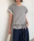 【ディアベル/DIAVEL】の26SS/配色ロールスリーブフレンチTシャツ ライトグレー|ID: prp329100004986666 ipo3291000000037352677