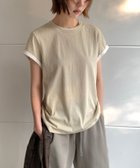 【ディアベル/DIAVEL】の26SS/配色ロールスリーブフレンチTシャツ ベージュ|ID: prp329100004986666 ipo3291000000037352678